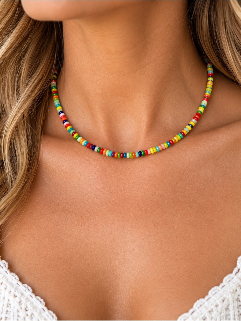 New MAYAMAR colorful boho beaded necklace